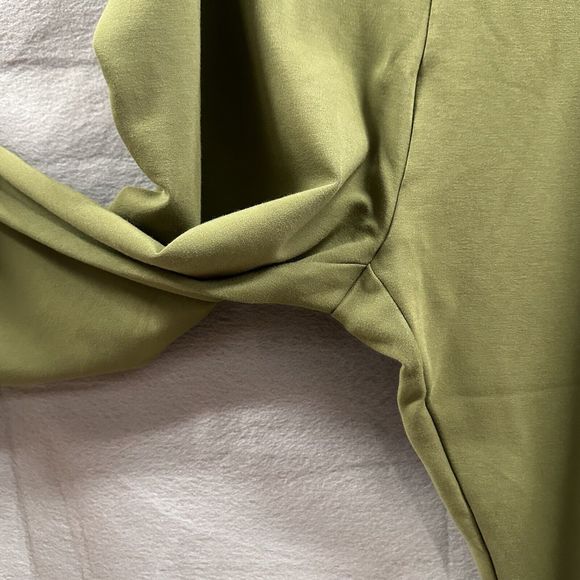 Soft Surroundings Leggings Plus Size 3X Olive Green Pullon Stretch Cropped - Picture 4 of 9